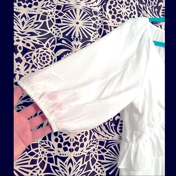 NWOT Pink Lily Ruffle Top - Picture 3 of 4